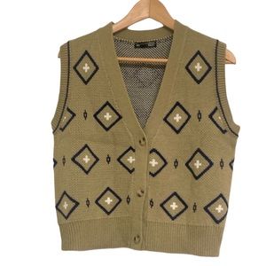 Dazy Oversize V-neck Vest EUC